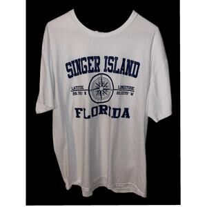 Singer Island Florida Tee shirt Fruit of the Loom Sz XL EUC